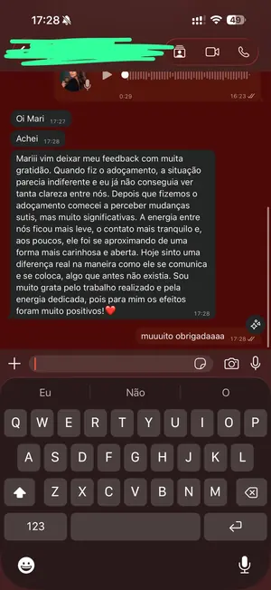 Print do depoimento de Cliente