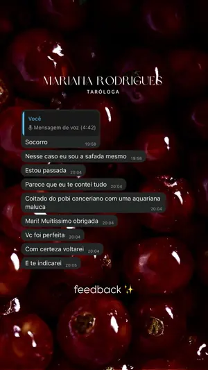 Print do depoimento de Juliana